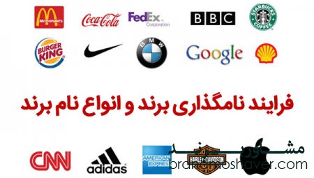 چگونگی فرایند نامگذاری برند و آشنایی با انواع نام برند